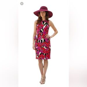 Kate Spade “Rio De Janeiro” Floral Peplum Midi Dress Size 6